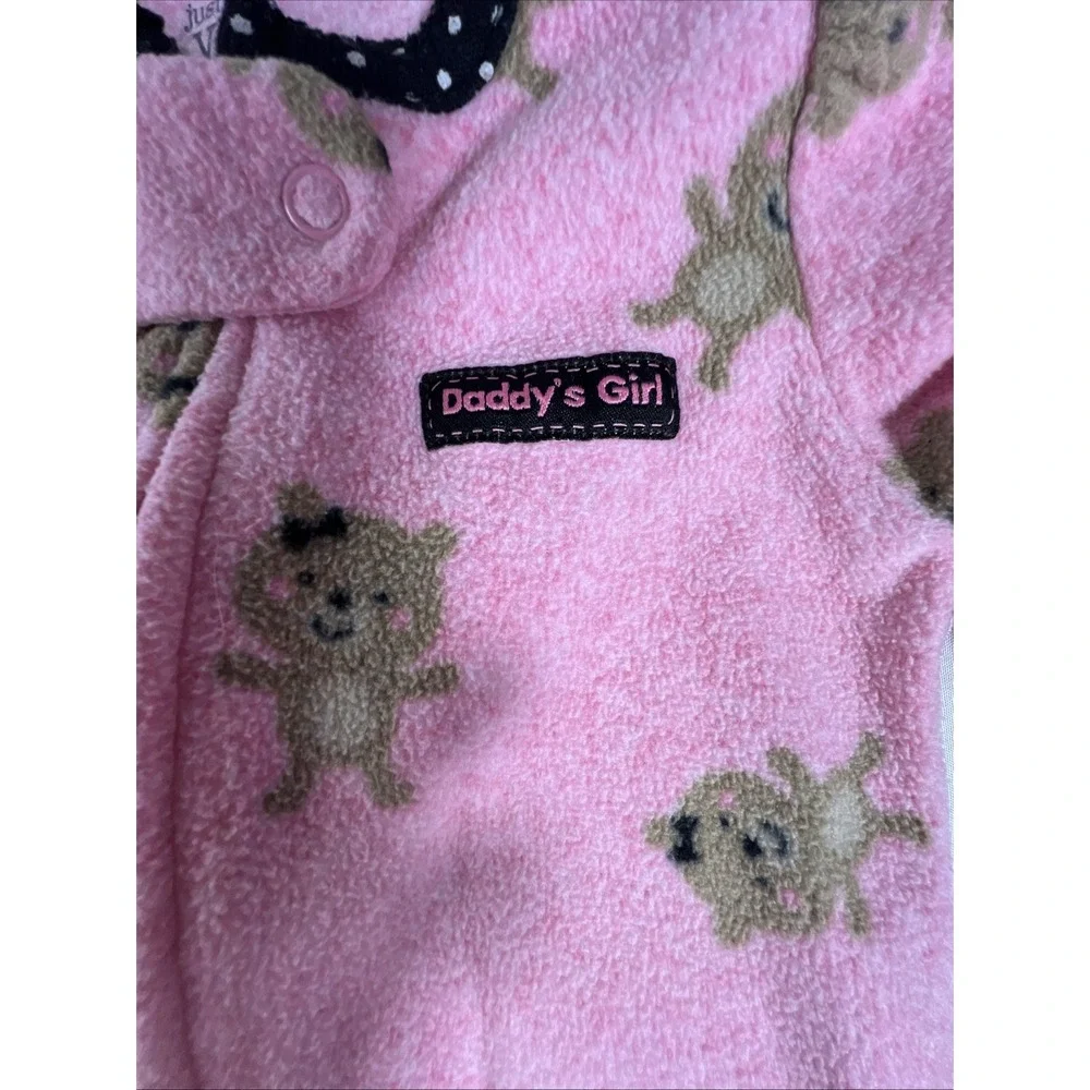 Carters Baby Girl Footed Pajamas Lot 6 Fleece Cotton Sleep Play 3M-6M